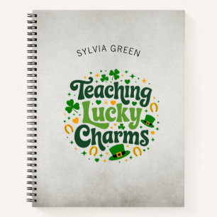 Leren Lucky Charms - Gepersonaliseerde St. Patrick Notitieboek
