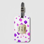 Leren maakt me gelukkig bagagelabel (Voorkant (verticaal))