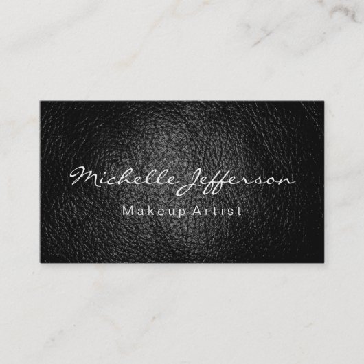 Leren Make-up Artiest Script Visitekaartje (Voorkant)