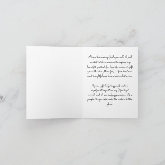 Leren malse Islam Arabisch modern Dank je wel Kaar Bedankkaart (Binnen)