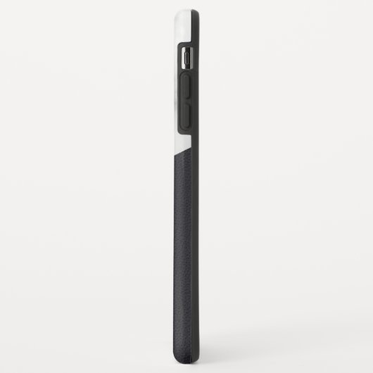leren marmer met monogram Case-Mate iPhone case (Achterkant/links)