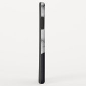 leren marmer met monogram Case-Mate iPhone case (Achterkant/rechts)