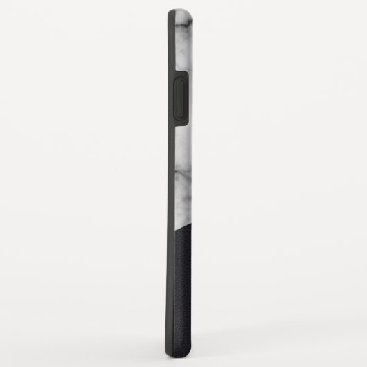leren marmer met monogram Case-Mate iPhone case (Achterkant/rechts)