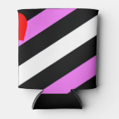 Leren Meisje Pride Vlag Blikjeskoeler (Voorkant)