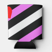 Leren Meisje Pride Vlag Blikjeskoeler (Achterkant)