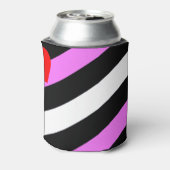 Leren Meisje Pride Vlag Blikjeskoeler (Blikje Achterkant)