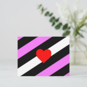 Leren Meisje Pride Vlag Briefkaart (Staand voorkant)