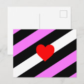 Leren Meisje Pride Vlag Briefkaart (Voorkant / Achterkant)
