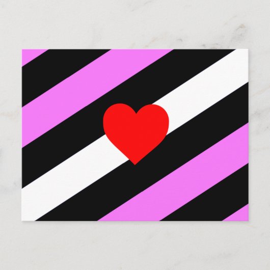 Leren Meisje Pride Vlag Briefkaart (Voorkant)