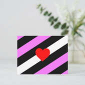 Leren Meisje Pride Vlag Briefkaart (Staand voorkant)