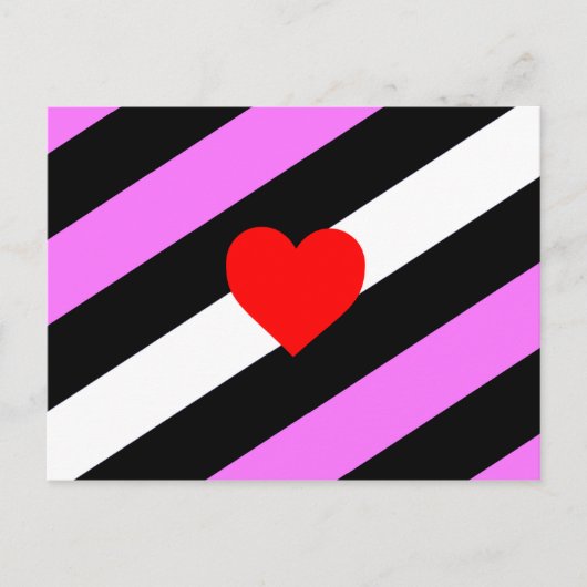 Leren Meisje Pride Vlag Briefkaart (Voorkant)
