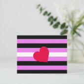Leren Meisje Pride Vlag Briefkaart (Staand voorkant)