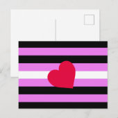 Leren Meisje Pride Vlag Briefkaart (Voorkant / Achterkant)