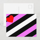 Leren Meisje Pride Vlag Briefkaart (Voorkant / Achterkant)