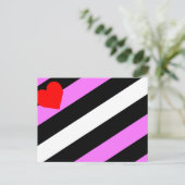 Leren Meisje Pride Vlag Briefkaart (Staand voorkant)