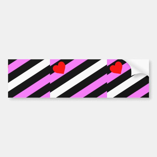 Leren Meisje Pride Vlag Bumpersticker (Voorkant)