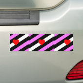 Leren Meisje Pride Vlag Bumpersticker (Op auto)