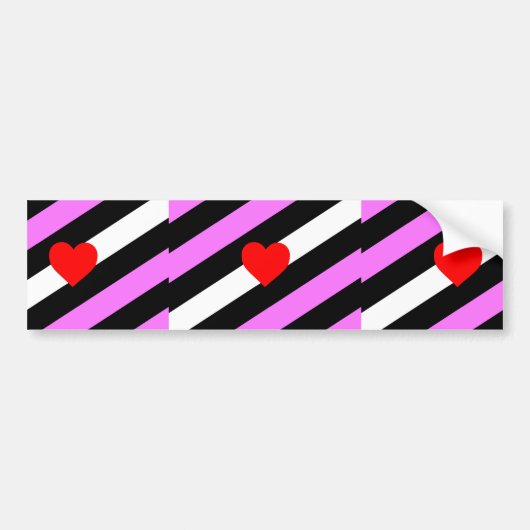 Leren Meisje Pride Vlag Bumpersticker (Voorkant)