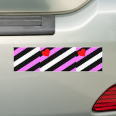 Leren Meisje Pride Vlag Bumpersticker (Op auto)