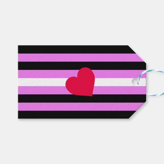Leren Meisje Pride Vlag Cadeaulabel (Voorkant (Horizontaal))