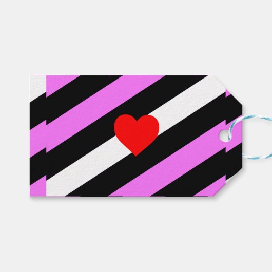 Leren Meisje Pride Vlag Cadeaulabel (Voorkant (Horizontaal))