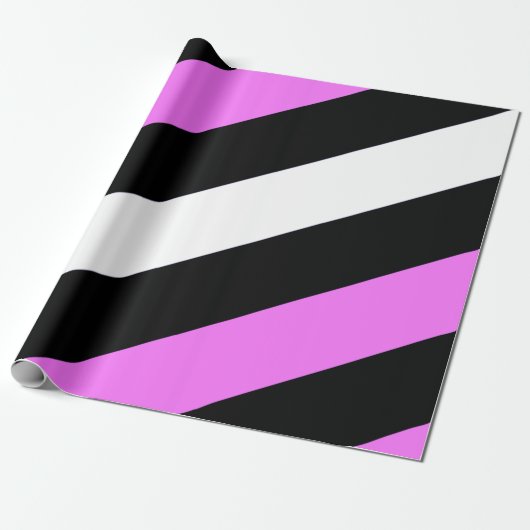 Leren Meisje Pride Vlag Cadeaupapier (Uitgerold)