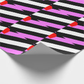 Leren Meisje Pride Vlag Cadeaupapier (Hoek)