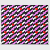 Leren Meisje Pride Vlag Cadeaupapier (Vlak)