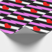 Leren Meisje Pride Vlag Cadeaupapier (Hoek)