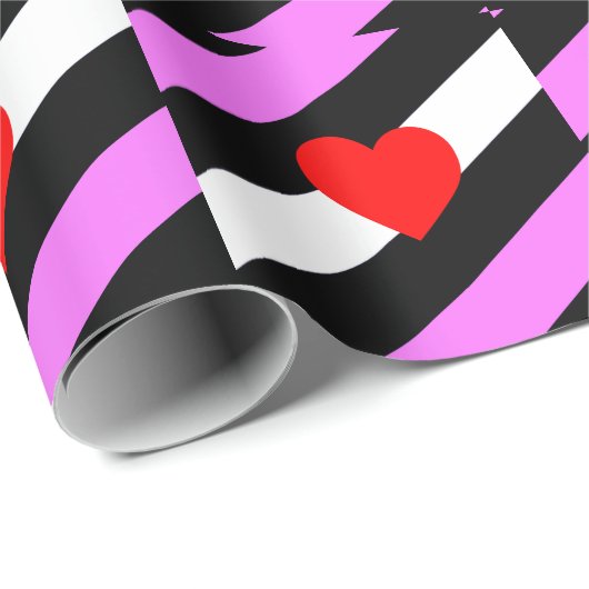 Leren Meisje Pride Vlag Cadeaupapier (Rol Hoek)