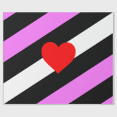 Leren Meisje Pride Vlag Cadeaupapier (Vlak)