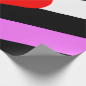 Leren Meisje Pride Vlag Cadeaupapier (Hoek)