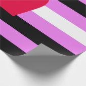 Leren Meisje Pride Vlag Cadeaupapier (Hoek)