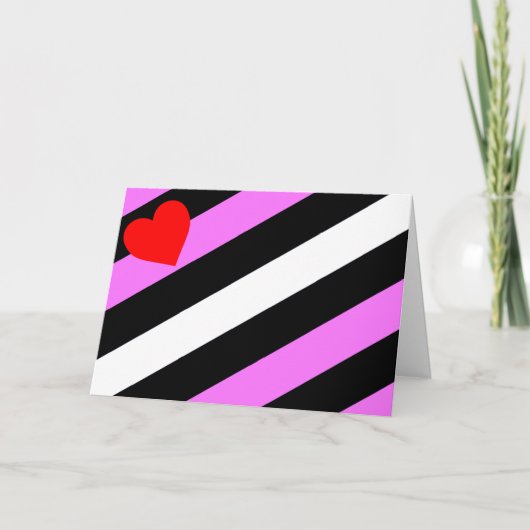 Leren Meisje Pride Vlag Feestdagen Kaart (Voorkant)