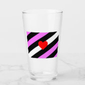 Leren Meisje Pride Vlag Glas (Voorkant)