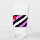 Leren Meisje Pride Vlag Glas (Voorkant)