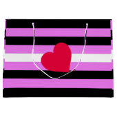 Leren Meisje Pride Vlag Groot Cadeauzakje (Voorkant)