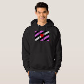 Leren Meisje Pride Vlag Hoodie (Voorkant volledig)