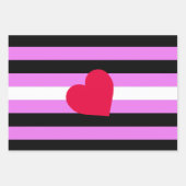 Leren Meisje Pride Vlag Inpakpapier Vel (Voorkant 2)