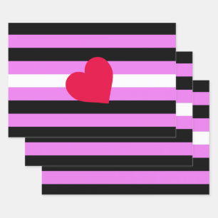 Leren Meisje Pride Vlag Inpakpapier Vel