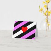 Leren Meisje Pride Vlag Kaart (Gele Bloem)