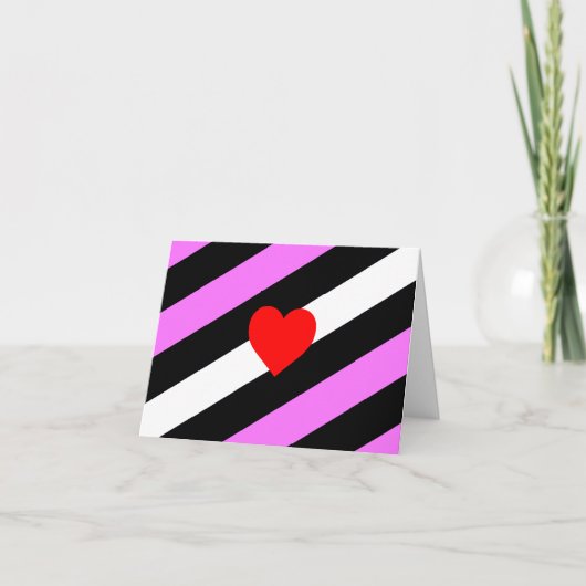 Leren Meisje Pride Vlag Kaart (Voorkant)