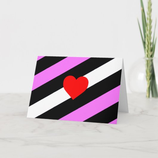 Leren Meisje Pride Vlag Kaart (Voorkant)