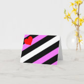 Leren Meisje Pride Vlag Kaart (Gele Bloem)