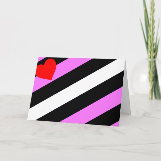 Leren Meisje Pride Vlag Kaart (Voorkant)
