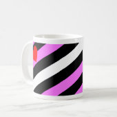 Leren Meisje Pride Vlag Koffiemok (Voorkant links)