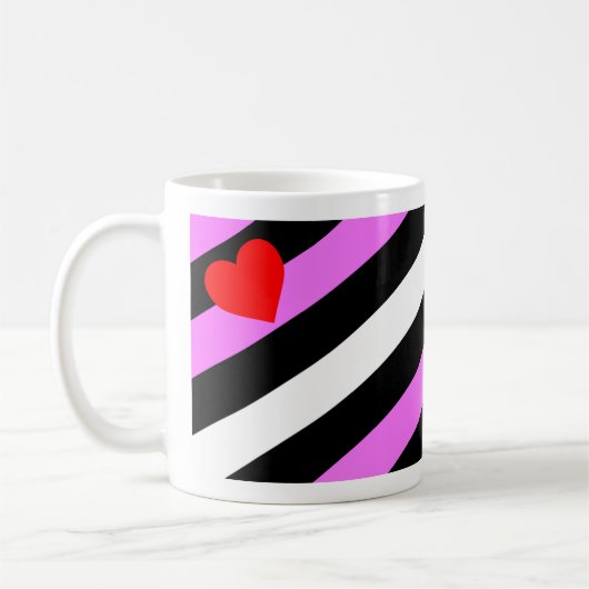 Leren Meisje Pride Vlag Koffiemok (Links)