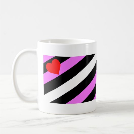 Leren Meisje Pride Vlag Koffiemok (Links)