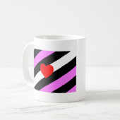 Leren Meisje Pride Vlag Koffiemok (Voorkant links)