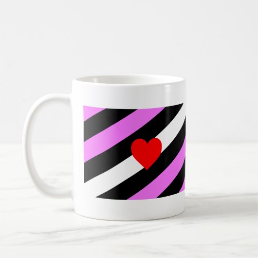 Leren Meisje Pride Vlag Koffiemok (Links)
